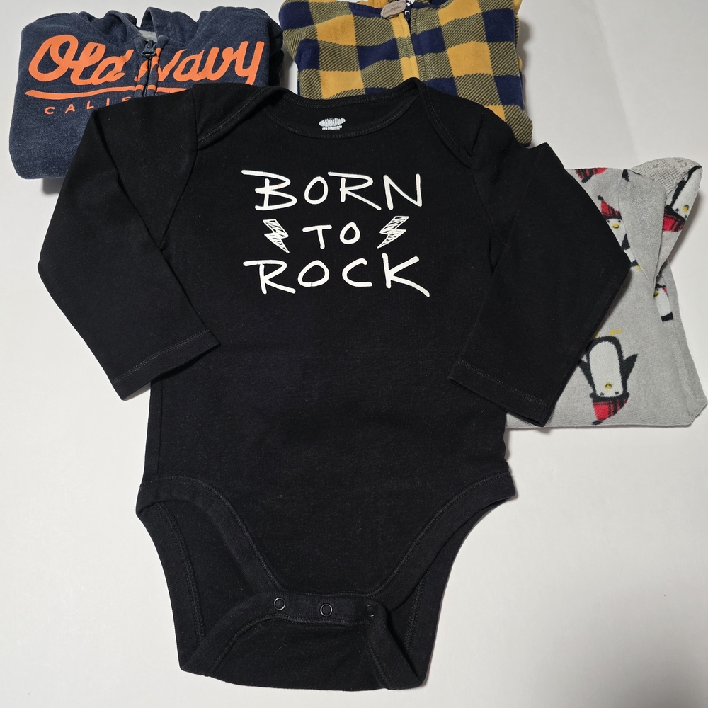 18-24M Boys Onsies, Sweaters, Sweatpants, Footie & Plush Dog Bundle - 10 Items - Picture 12 of 16
